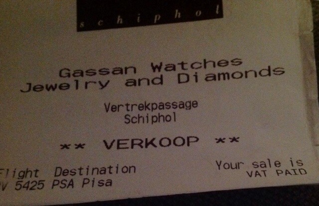 Rolex discount kopen schiphol